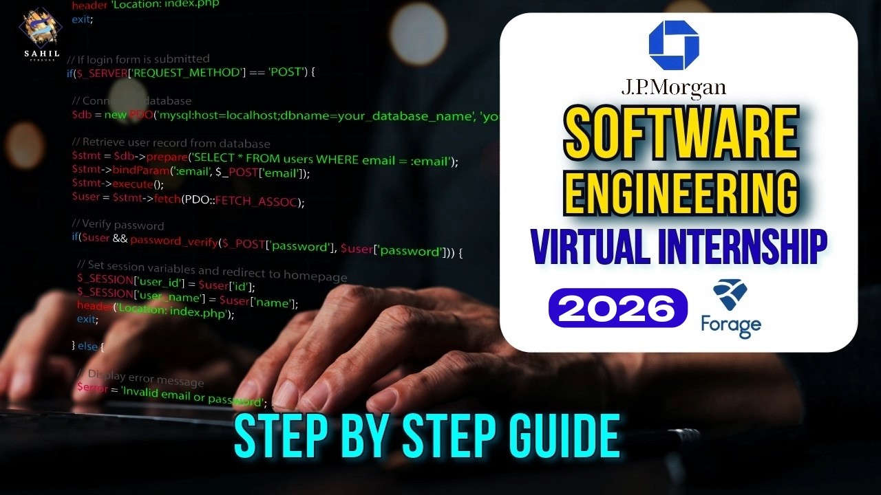 Don't Miss Out! JPMorgan Software Engineering Virtual Internship Opportunity