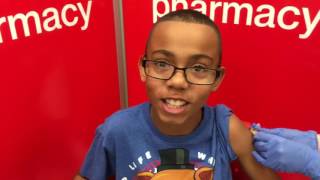 Boy & Mom Get Flu Shot @Target/CVS - Who's Braver 2016/2017 Flu Season