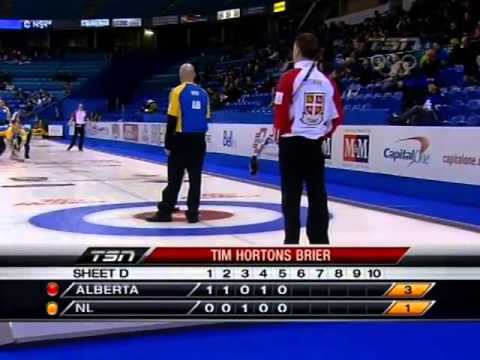 2012 Tim Hortons Brier - Gushue (NL) vs. Koe (AB) - Draw 9