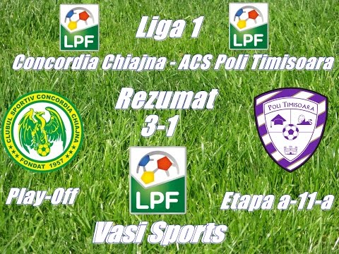 Rezumat Concordia Chiajna - ACS Poli Timișoara 10.05.2017