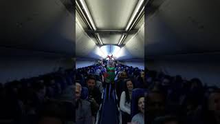 Southwest flight attendant wishes hubby Happy Birthday!