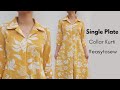 Decent Single Plate Collar Kurti Sewing Tutorial Kurti Designs Cutting And Stitching