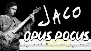 Jaco Pastorius -  Opus Pocus (Accurate Bass Tabs And Tutorial ) By @ChamisBass #jacopastorius