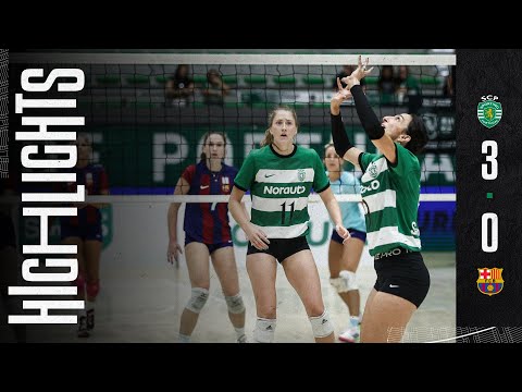 Voleibol Feminino | Resumo: Sporting CP x FC Barcelona (Troféu Stromp)