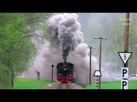 Dampfloks  im Erzgebirge - Steam Trains - Preßnitztalbahn - Züge