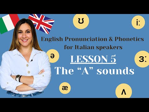 Pronunciation &  Phonetics for Italian speakers: Lesson 5 - The 3 A sounds (CAT, CUT, CART)