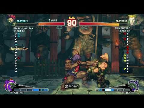 JR Rodriguez [Akuma] vs TKO BU33E0 [Guile] SSF4 Endless Battle Matches - Xbox Live - TRUE-HD
