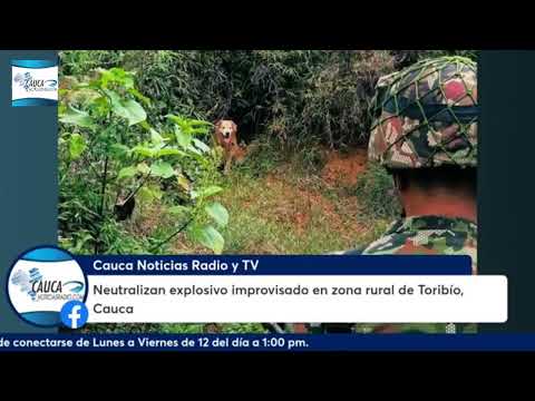 Neutralizan explosivo improvisado en zona rural de Toribío, Cauca