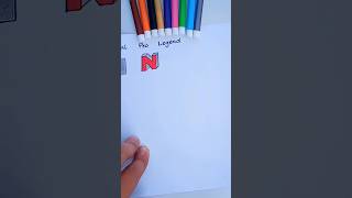Drawing N From Beginner to Legend #fadinhas #shorts