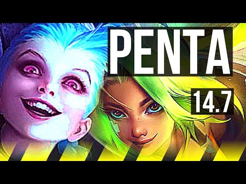 JINX & Rakan vs ZERI & Senna (ADC) | Penta, Legendary, 17/3/12, Rank 8 Jinx | EUW Challenger | 14.7
