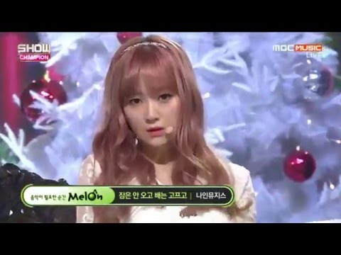 9Muses 3rd Week of December "Sleepless Night" Show Champion (12/16/2015)