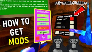 How To Install MODS in Gorilla Tag VR Tutorial | Monke Mod Manager (PCVR ONLY)
