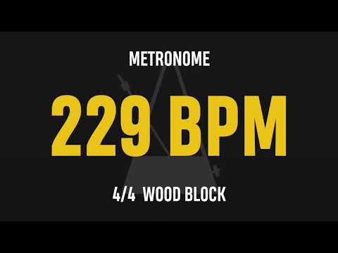 229 BPM 4/4 - Best Metronome (Sound : Wood block)