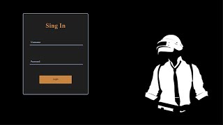 Pubg Login Form With HTML And CSS Code |How To Create A Login Form In HTML CSS