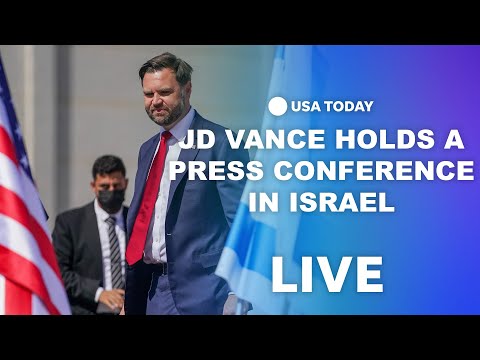 Watch live Vice President JD Vance holds a press conference in Israel