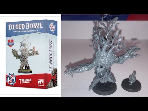 Blood Bowl Treeman Unboxing & Build (with Akhorne the Squirrel)