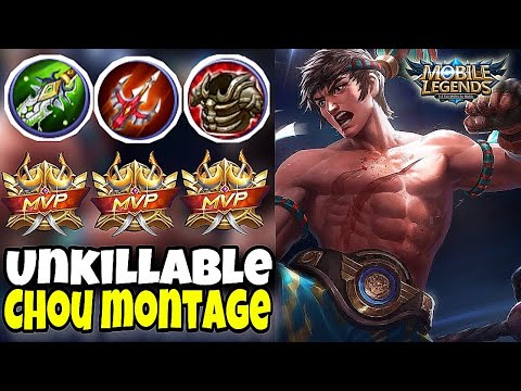 UNKILLABLE CHOU - MYTHIC RANK KILL MONTAGE | MOBILE LEGENDS