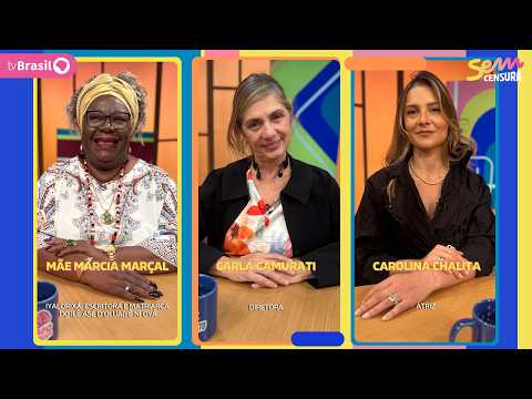 SEM CENSURA RECEBE MÃE MARCIA MARÇAL, CARLA CAMURATI E CAROLINA CHALITA