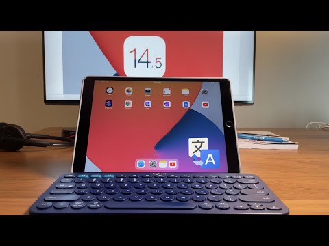 How to change language in iPad using Logitech K380 keyboard