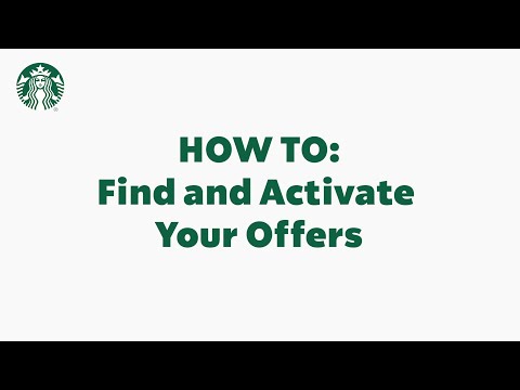 Noções básicas do aplicativo Starbucks: como encontrar e ativar suas ofertas (StarbucksCare)