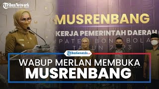 Untuk Menurunkan Tingkat Kemiskinan Bone Bolango, Wabup Merlan Uloli Resmi Membuka Musrenbang