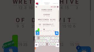 Cryptogram Level 79 Letters and Numbers