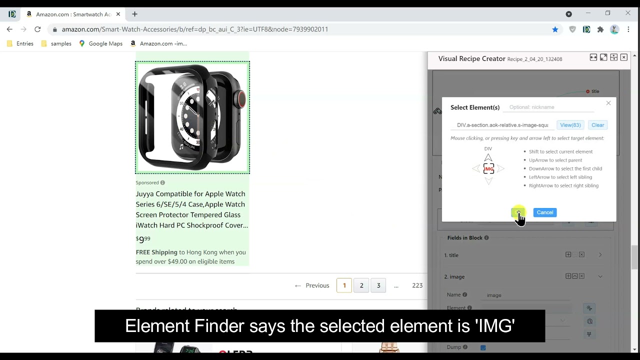 NoCoding Data Scraper - How to scrape images -