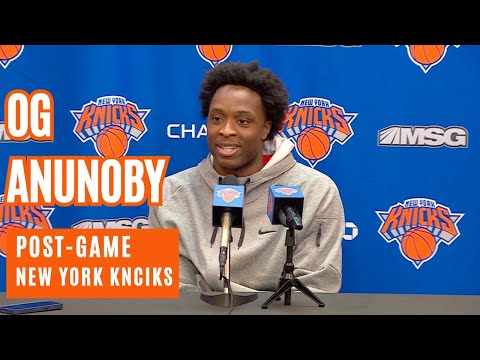 OG Anunoby First Post-Game Interview As A NEW YORK KNICK