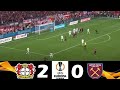 Bayer Leverkusen vs West Ham (2-0)| 2024 Europa League | Match Highlights