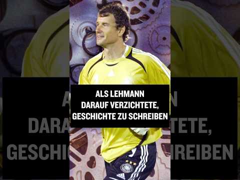 Wisst ihr noch, als Lehmann aus Respekt auf seinen Platz in der DFB-Historie verzichtete? #shorts
