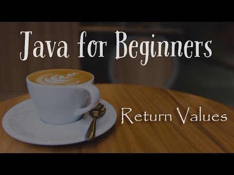 Method Return Values Java For Beginners 20