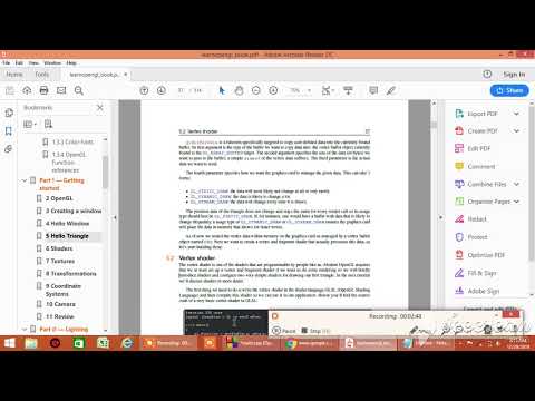 #27   openGL tutorial   finaly sent the vertex Data to GPU memory