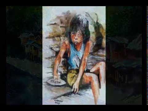 SOCIAL REALISM.. A slideshow of oil, acylic and watercolor paintings done by Dante Luzon