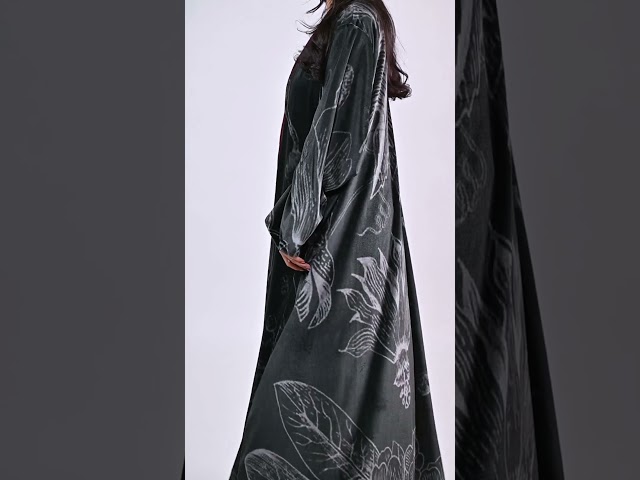 مخمل طباعة كلوش كم مربع