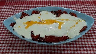 KAPYA BİBER YOĞURTLUSU - Kırmızı Biber Mezesi | Yoğurtlu Meze Tarifi