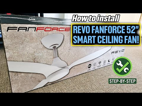 How to Install the Revo Fanforce 52" DC Smart Ceiling Fan!