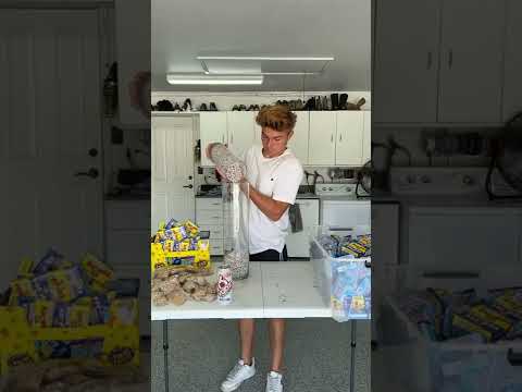 Dropping 50,000 Pop-its fireworks off a MASSIVE building… #shorts