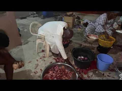 Ghana cooking for wedding ceremony