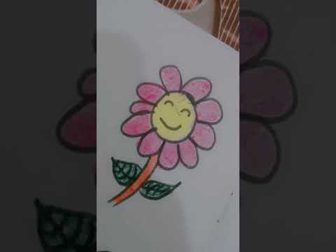 simple flower design for kids# Flower design for 2024# @sukhpreetkaur429