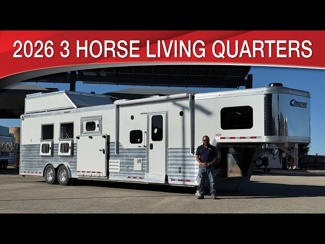 Preview image of Cimarron Norstar 3 Horse Living Quarters Walk On Walk Off Extra Tall youtube video
