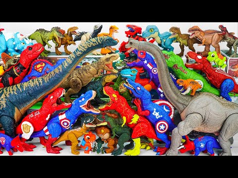 Jurassic World Unboxing Review ASMR | Brachiosaurus Collection T-rex Spinosaurus Triceratops
