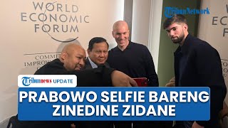 Bertemu di Swiss, Prabowo dan Didit Selfie Bareng Legenda Sepak Bola Zindine Zidane serta Anaknya