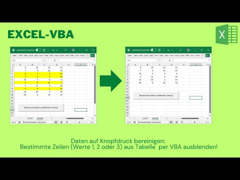 Video 436: Clean up data at the touch of a button: Hide specific rows (values ​​1, 2 or 3) using ...
