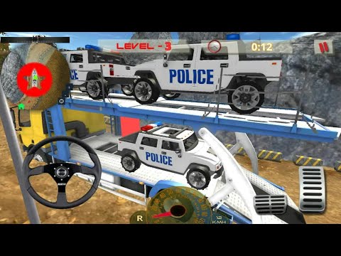 OffRoad Police Transport Trailer Truck - Android Gameplay FHD