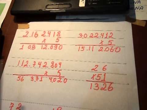 multiplicação mental