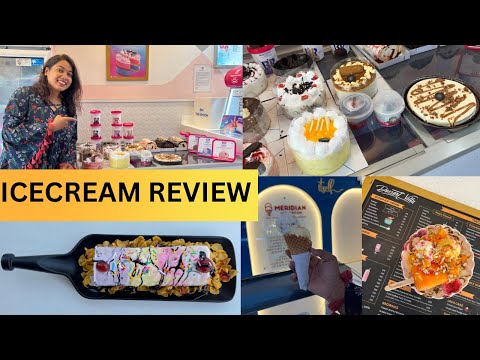 I tried every icecream in town.summer season special Kerala puttu icecream,icecream cake&pizza😋