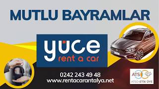 YÜCE RENT A CAR ANTALYA REKLAM ÇALIŞMASI