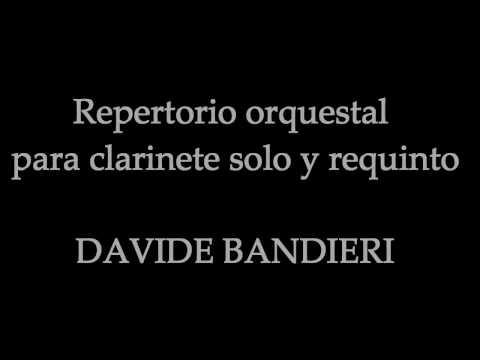 Curso-Repertorio Orquestal para clarinete y requinto-Davide Bandieri-CONSMUPA