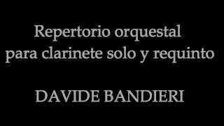 Curso-Repertorio Orquestal para clarinete y requinto-Davide Bandieri-CONSMUPA