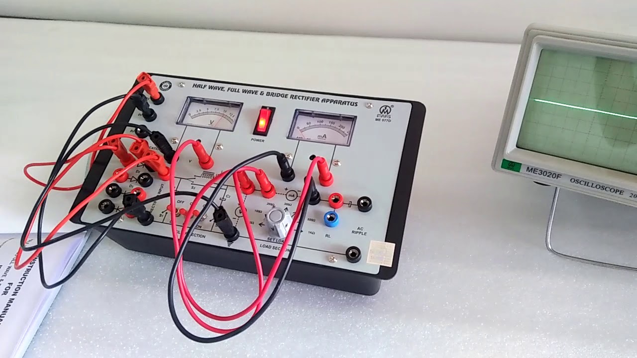 Half Wave, Full Wave & Bridge Rectifier Apparatus by Mars Edpal Instruments Pvt. Ltd. (ME 577D)